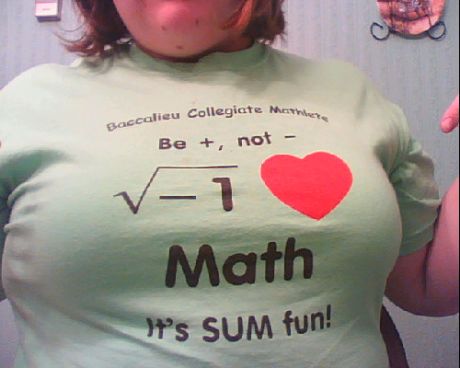 amo matemática camiseta i love math