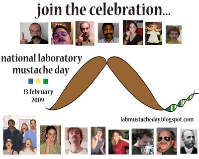 dia bigode cientistas laboratprio
