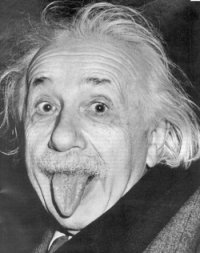 einstein lingua foto histórica