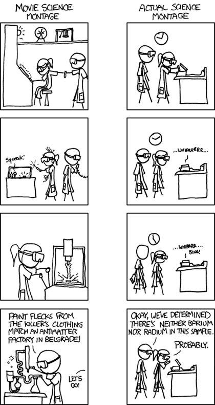 cartoon comparando filmes com a ciência real cartoon comparando filmes com a ciência real