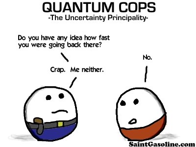 cartoon humor com física quântica