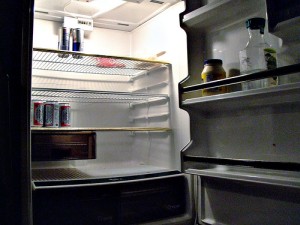 refrigerador vazio tem cerveja !