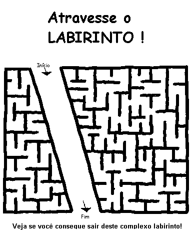 atravesse o labirinto